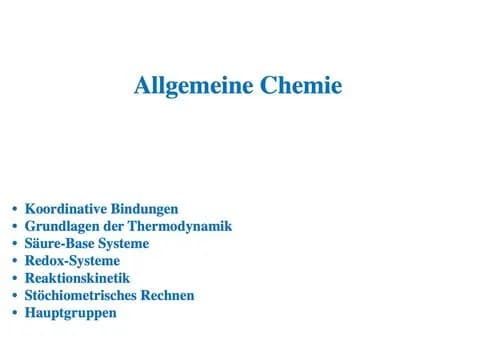 Chemistry curriculum overview